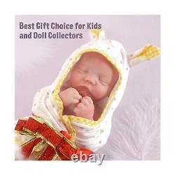 BABESIDE Lifelike Reborn Baby Dolls 16-in Full Platinum Silicone Body Reborn