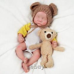 BABESIDE Lifelike Reborn Baby Dolls Silicone Full Body Girl 12 Inch Reali