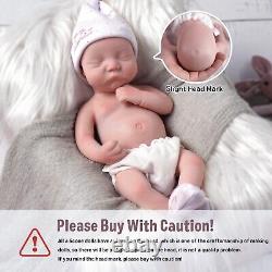 BABESIDE Lifelike Reborn Baby Dolls Silicone Full Body Girl 12-Inch Realist