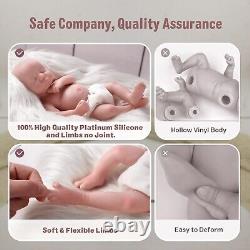 BABESIDE Lifelike Reborn Baby Dolls Silicone Full Body Girl 12-Inch Realist