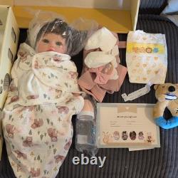 BABESIDE full body silicone 7.5 lbs Curly Black Hair withAccessories