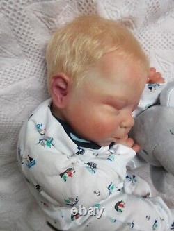 BEAUTIFUL Reborn baby Doll LUCIANO By CASSIE BRACE- SOLE