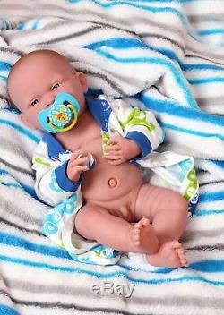 Baby Boy Doll Newborn Reborn 15 inch Real Alive Soft Vinyl Preemie LifeLike