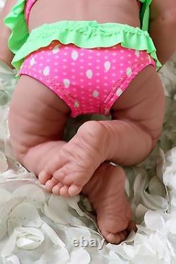 Baby Girl Realistic Berenguer Life Like Reborn Preemie Pacifier Doll withBIKINI