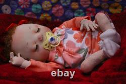 Baby Reborn Cloth Doll Ooak Puppe Doll Soft Sculpture Baby Jasmine by Marlos