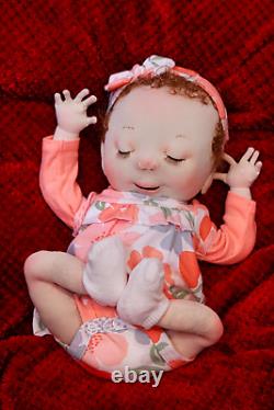 Baby Reborn Cloth Doll Ooak Puppe Doll Soft Sculpture Baby Jasmine by Marlos