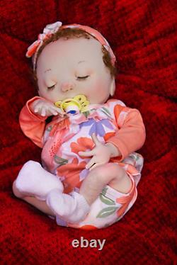 Baby Reborn Cloth Doll Ooak Puppe Doll Soft Sculpture Baby Jasmine by Marlos