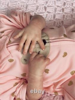Beautifu Reborn Baby-Bruin Sculpt by Adrie Stoete- Reborn Artist Mary Sherman