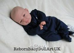 Beautiful Baby Boy Doll Eyes Open Reborn Baby BOY Doll BY BabyDollARTUK