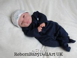 Beautiful Baby Boy Doll Eyes Open Reborn Baby BOY Doll BY BabyDollARTUK