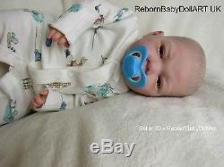 Beautiful Baby Boy Doll Eyes Open Reborn Baby BOY Doll BY BabyDollARTUK