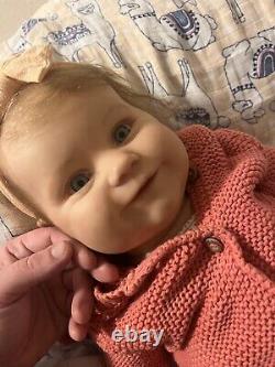 Beautiful Preowned Reborn Baby Maddie By Bonnie Brown With COA