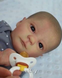 Beautiful Reborn Baby Boy Ashley Awake Realborn painted by Willow Dobson