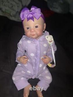 Beautiful Reborn Baby Juliette By Sandy Faber Comes With Free Box Opening