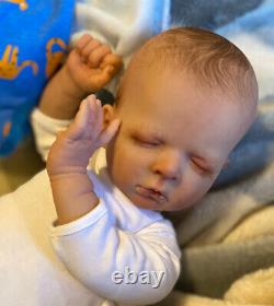 Beautiful SLEEPING Reborn baby doll. Leo