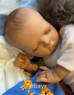 Beautiful SLEEPING Reborn baby doll. Leo