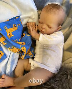 Beautiful SLEEPING Reborn baby doll. Leo