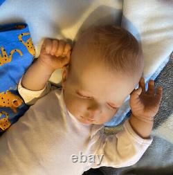 Beautiful SLEEPING Reborn baby doll. Leo