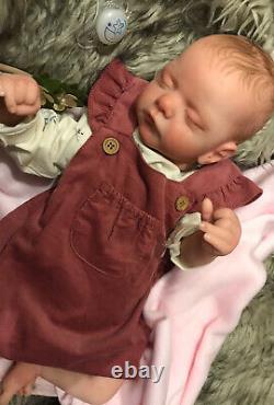 Beautiful SLEEPING Reborn baby doll. Mia