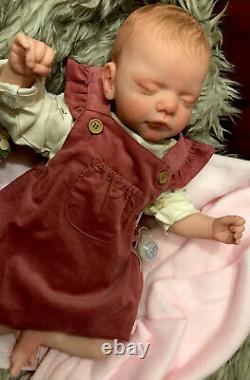 Beautiful SLEEPING Reborn baby doll. Mia