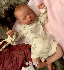 Beautiful SLEEPING Reborn baby doll. Mia