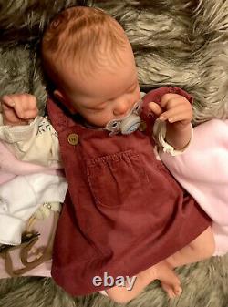 Beautiful SLEEPING Reborn baby doll. Mia