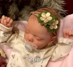 Beautiful SLEEPING Reborn baby doll. Mia