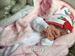 Beautiful full body silicone baby girl fbs Tiffany Dawn Bowie ecoflex fbs