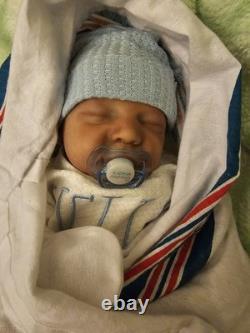 Beautifully Handcrafted 17 Reborn Doll Levi Asleep. Great For All Enthusiasts