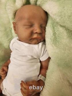 Beautifully Handcrafted 17 Reborn Doll Levi Asleep. Great For All Enthusiasts