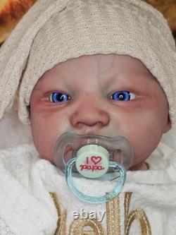 Beautifully Handcrafted Reborn Doll 17 Levi Awake. Great For All Collectors