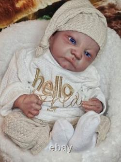 Beautifully Handcrafted Reborn Doll 17 Levi Awake. Great For All Collectors