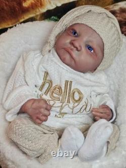 Beautifully Handcrafted Reborn Doll 17 Levi Awake. Great For All Collectors