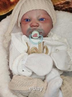 Beautifully Handcrafted Reborn Doll 17 Levi Awake. Great For All Collectors