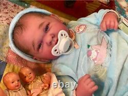 Berenguer 15 reborn baby doll hand painted weighted