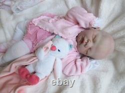 Big SILICONE Cuddle Baby GIRL Reborn Doll