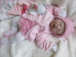 Big SILICONE Cuddle Baby GIRL Reborn Doll