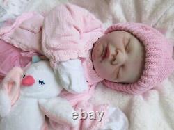 Big SILICONE Cuddle Baby GIRL Reborn Doll