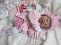 Big SILICONE Cuddle Baby GIRL Reborn Doll
