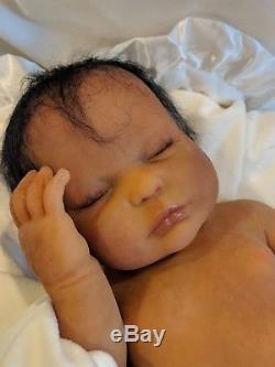 Biracial full body platinum silicone reborn girl baby doll anatomically correct
