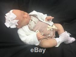 Blace Friday Sale! Newborn Reborn Baby Girl Fake Baby Painted Hair Dominica