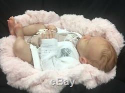 Blace Friday Sale! Newborn Reborn Baby Girl Fake Baby Painted Hair Dominica