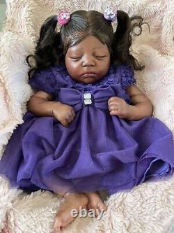Black/AA/Ethnic Reborn Johanna Like Baby Girl! Reborn Baby Doll Lifelike