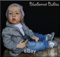 Bluebonnet Babies REBORN DollToddler Blonde Boy Liam by Bonnie Brown LE