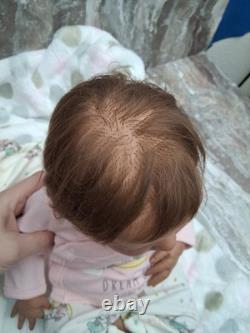 Bonnie Brown reborn Baby Girl dolls 18 inch Rooted Hair Beautiful 2020