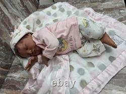 Bonnie Brown reborn Baby Girl dolls 18 inch Rooted Hair Beautiful 2020