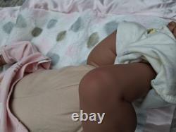 Bonnie Brown reborn Baby Girl dolls 18 inch Rooted Hair Beautiful 2020
