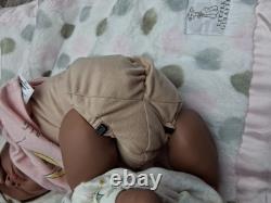 Bonnie Brown reborn Baby Girl dolls 18 inch Rooted Hair Beautiful 2020
