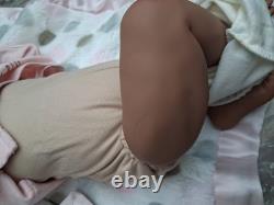 Bonnie Brown reborn Baby Girl dolls 18 inch Rooted Hair Beautiful 2020