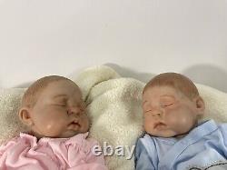 Bountiful Baby 2010 Premie Twin Boy/Girl Full Vinyl Body Infant Reborn Dolls